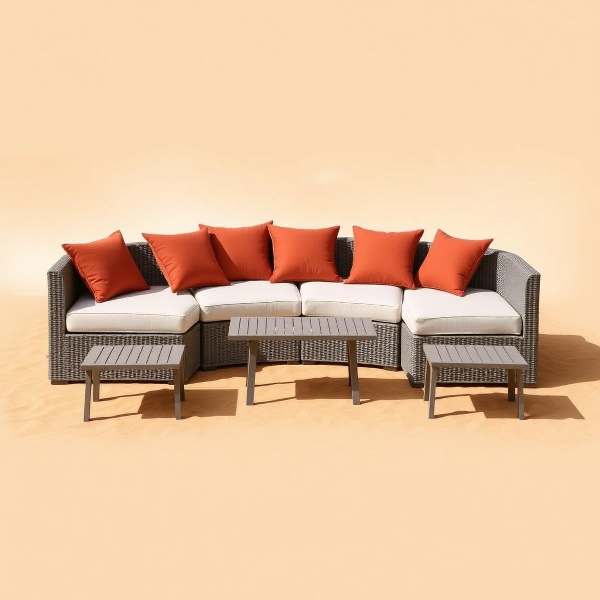 Noor 7-Seater Curved Sofa